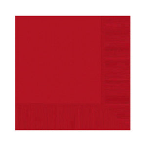 Red Beverage Napkins