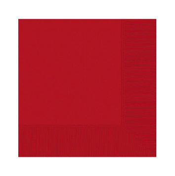 Red Beverage Napkins