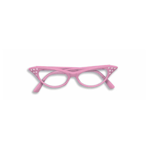 Rhinestone Glasses - Pink
