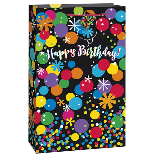 Black Stars and Dots Jumbo Gift Bag