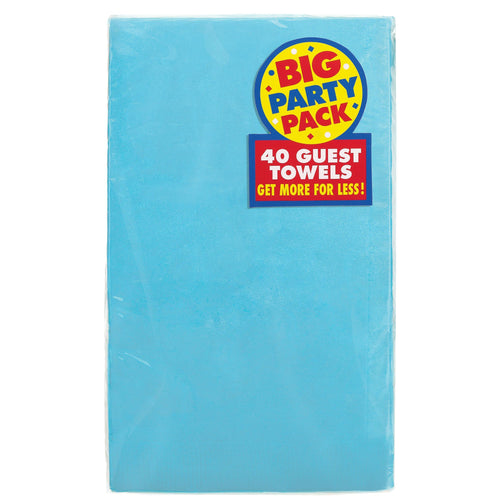 Caribbean Blue Guest Towels - 40ct