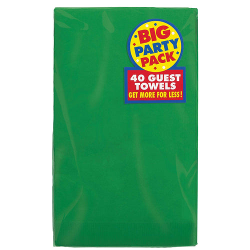 Festive Green Guest Towels