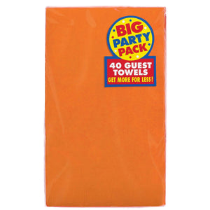 Orange Guest Towels - 40ct