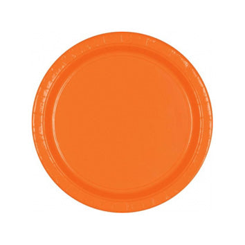 Orange Paper Dessert Plates