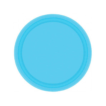 Caribbean Blue Paper Dessert Plates