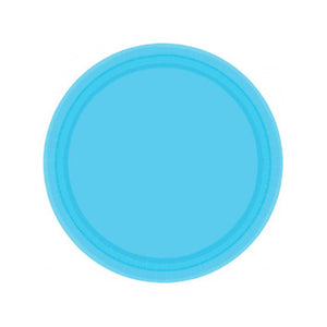 Caribbean Blue Paper Dessert Plates