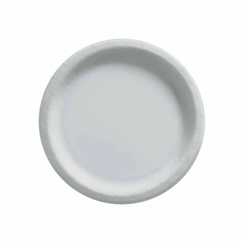 Silver Paper Dessert Plates - 20ct