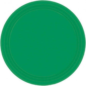 Festive Green Paper Dinner Plates