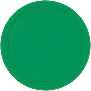 Festive Green Paper Dinner Plates