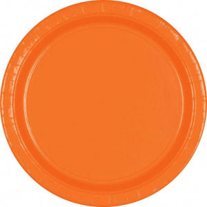 Orange Paper Dinner Plates