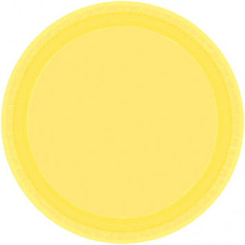 Light Yellow Paper Dinner Plates