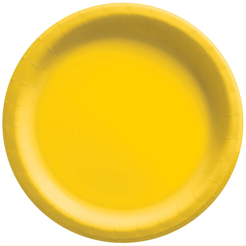 Yellow Paper Dinner Plates - 20ct
