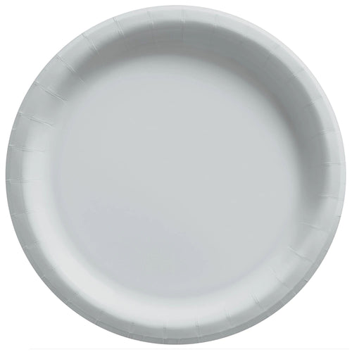 Silver Paper Dinner Plates - 20ct