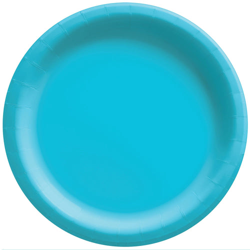Caribbean Blue Paper Dinner Plates - 20ct