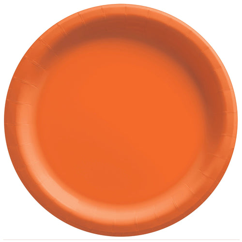 Orange Paper Dinner Plates - 20ct