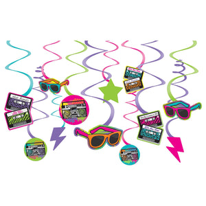 Awesome Party Hanging Swirls - 12ct