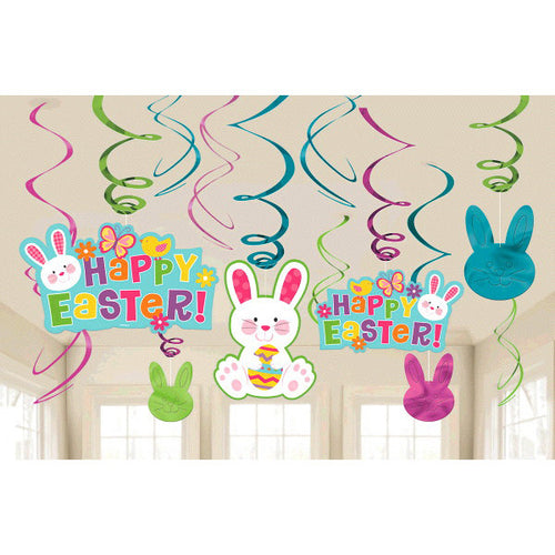 Easter Hanging Swirl Decorations