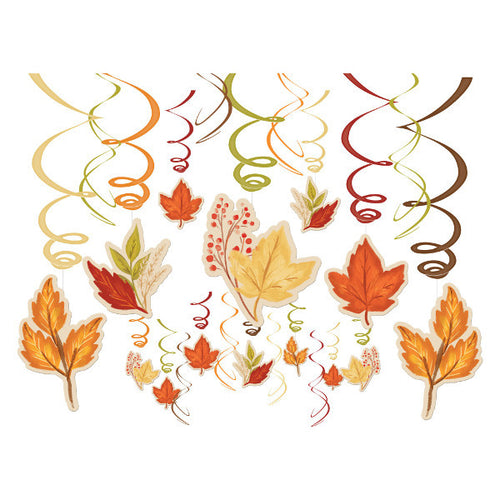 Fall Foliage Hanging Swirls