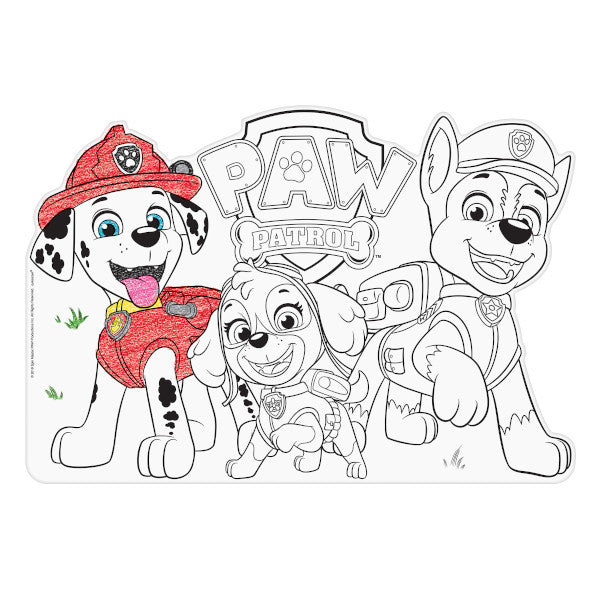 Paw Patrol Colour-in Placemats