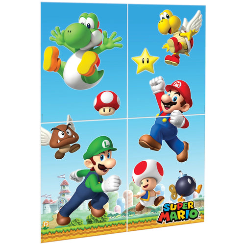 Mario Wall Decorating Kit - 4ct