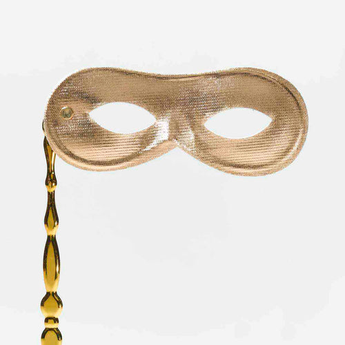 Small Gold Mask with Handle