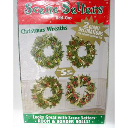 Christmas Wreaths Scene Setter Add-ons