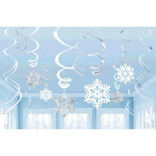 Snowflake Hanging Swirls