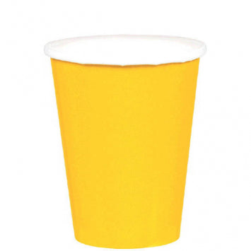 Yellow 9oz Paper Cups