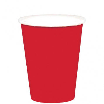 Apple Red 9oz Paper Cups