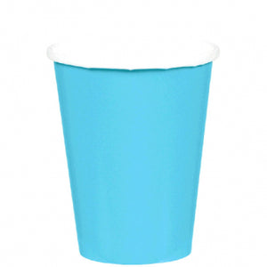 Caribbean Blue 9oz Paper Cups
