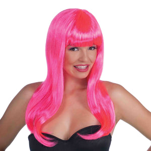 Neon Pink Long Wig