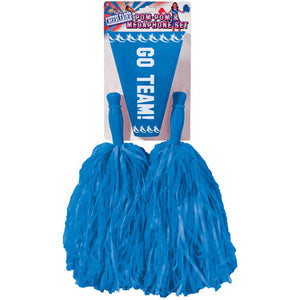 Blue Megaphone and Pom-Poms