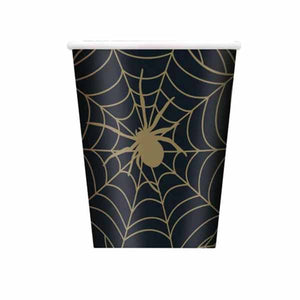 Black & Gold Halloween 9oz Cups