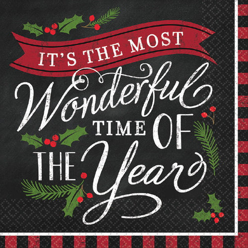 Most Wonderful Time Luncheon Napkins