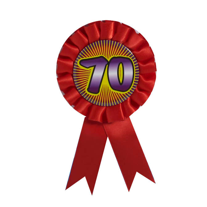 70th Birthday Award Ribbon