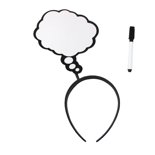 Dry-Erase Thought Bubble Headband