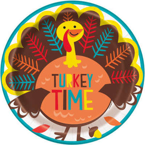 Cartoon Turkey Dinner Plates