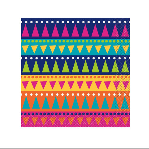 Boho Fiesta Beverage Napkins - 24ct