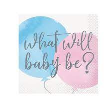 Gender Reveal Beverage Napkins