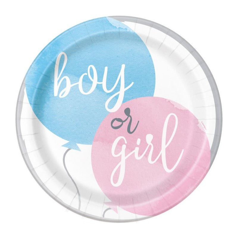 Gender Reveal Dessert Plates
