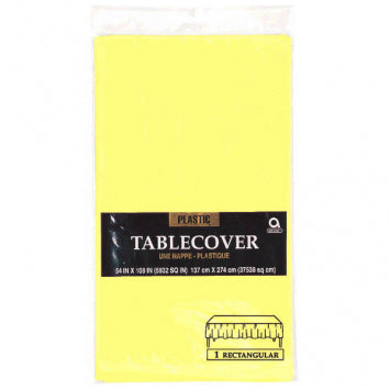 Light Yellow Rectangular Table Cover