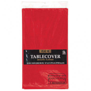 Red Rectangular Table Cover