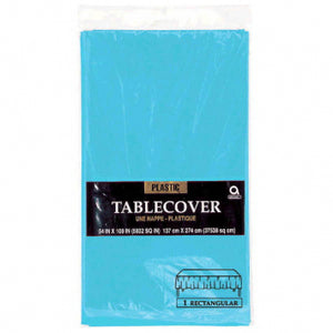 Caribbean Blue Rectangular Table Cover