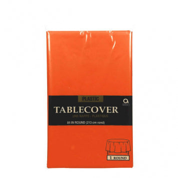 Orange Round Table Cover