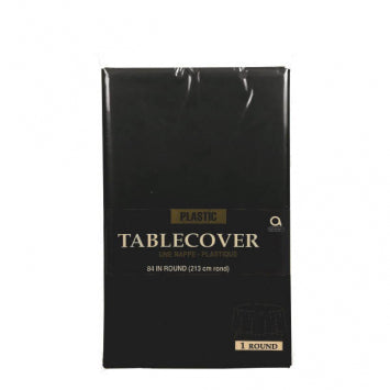 Black Round Table Cover