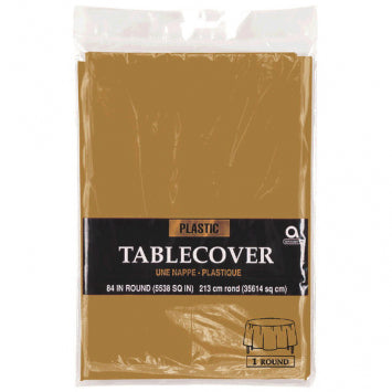 Gold Round Table Cover