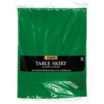 Festive Green Table Skirt