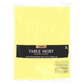 Light Yellow Table Skirt