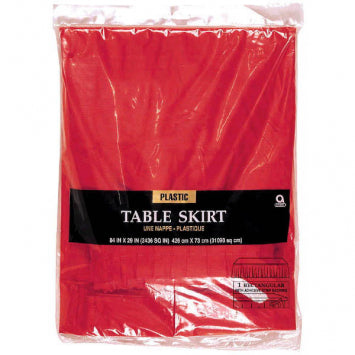Apple Red Table Skirt