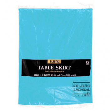Caribbean Blue Table Skirt